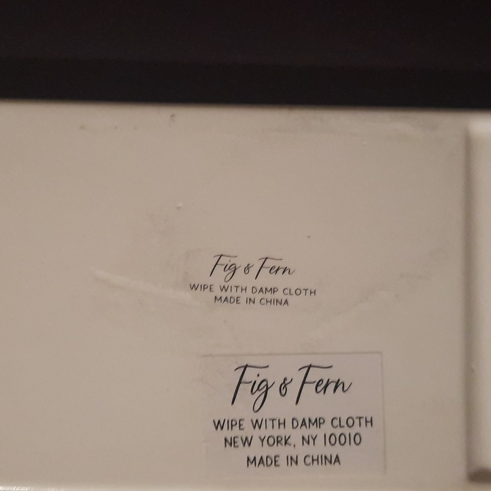 Fig & Fern Letter "S" Floral Purple and White Decorative Tray - Picture 2 of 3